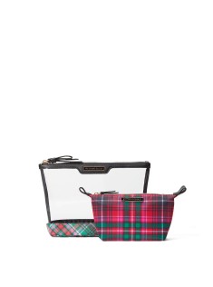 Косметичка Victoria's Secret 2 в 1 AM PM Beauty Bag Duo Bright Tartan