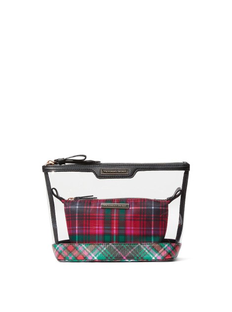 Косметичка Victoria’s Secret 2 в 1 AM PM Beauty Bag Duo Bright Tartan