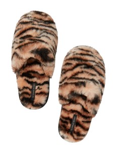 Домашние тапочки Victoria's Secret Tiger Faux Fur Slippers