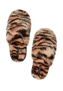 Домашние тапочки Victoria's Secret Tiger Faux Fur Slippers