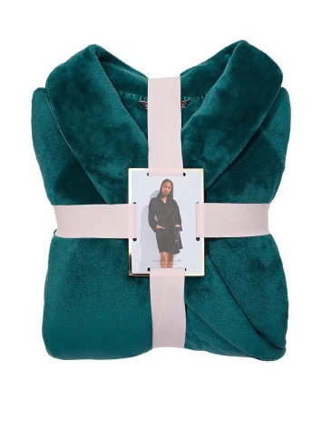Плюшевий Халат Victoria's Secret Short Cozy Robe Deepest Green