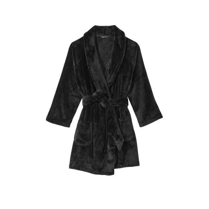 Халат Вікторія Сікрет Black Logo Short Cozy Robe