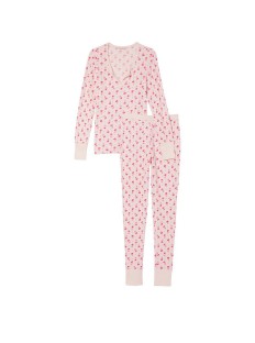 Піжама Thermal Long Pajama Set Pink Rose Dot