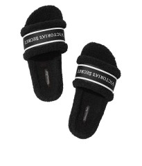 Домашние тапочки Victoria's Secret Black Slippers