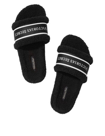 Домашні капці Victoria's Secret Black Slippers