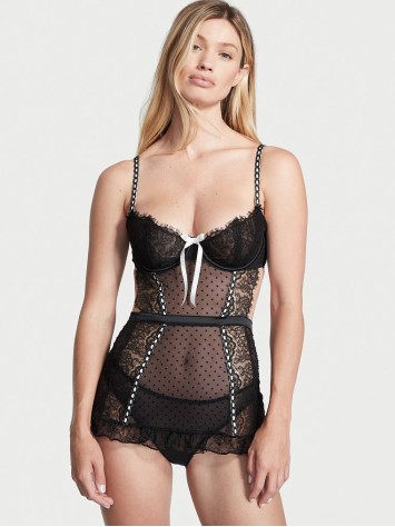 Боді Victoria’s Secret VERY SEXY Black Lace Teddy