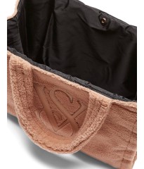 Сумка Victoria's Secret Cozy Plush Fleece Tote Bag Sherpa Warm Brown