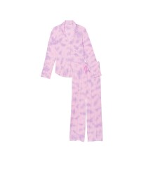 Пижама Victoria Secret Modal Long PJ Set Purple Tie Dye