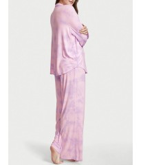Піжама Victoria Secret Modal Long PJ Set Purple Tie Dye