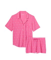 Піжама Victoria Secret Modal Short PJ Set Pink Hearts