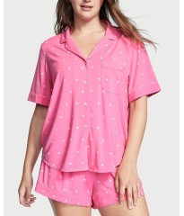 Піжама Victoria Secret Modal Short PJ Set Pink Hearts