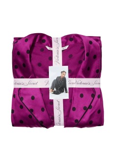 Піжама The Satin Long PJ Set Raspberry Cooler Dot