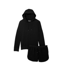 Пижама Plush Fleece Long-Sleeve Modal PJ Set Black