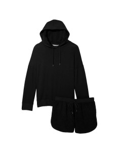 Піжама Plush Fleece Long-Sleeve Modal PJ Set Black