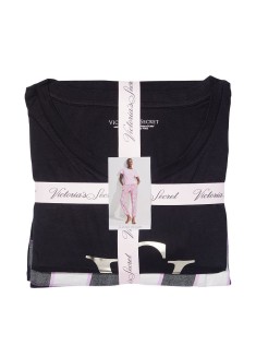 Піжама Victoria's Secret Cotton & Flannel Tee-jama Set Multicolored