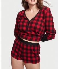 Піжама Victoria's Secret Thermal Shott PJ Set Red Plaid