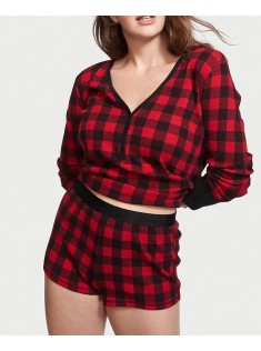 Піжама Victoria's Secret Thermal Shott PJ Set Red Plaid