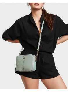 Сумка Вікторія Сікрет The Victoria Top-Zip Crossbody Mint Croc