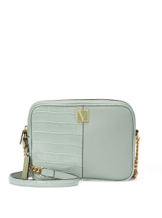 Сумка Вікторія Сікрет The Victoria Top-Zip Crossbody Mint Croc