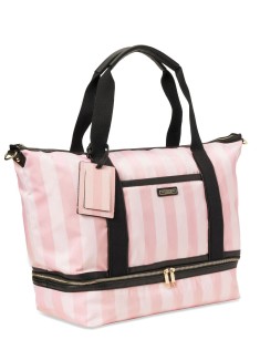 Сумка Victoria's Secret The VS Getaway Overnight Bag Signature Stripe