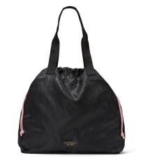 Пляжная сумка Виктория Сикрет Packable Tote Black Logo
