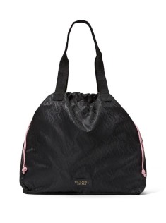 Сумка Вікторія Сікрет Packable Tote Black Logo