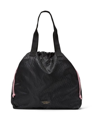 Сумка Вікторія Сікрет Packable Tote Black Logo