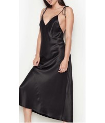 Пеньюар Victoria’s Secret Very Sexy Black Satin Slip dress