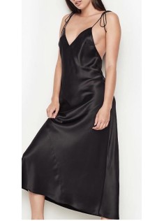 Пеньюар Victoria's Secret Very Sexy Black Satin Slip dress