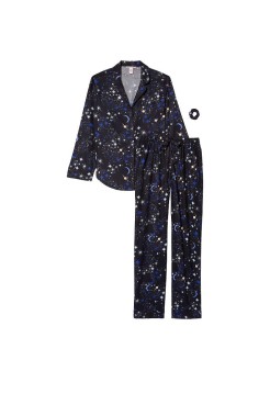 Пижама Victoria’s Secret Flannel Long PJ Set Stars print