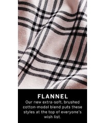 Піжама Victoria's Secret Flannel Long PJ Set plaid print