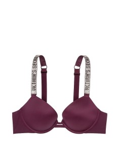 Бюстгальтер Victoria's Secret Embellished Strap Push-up Bra Bordo