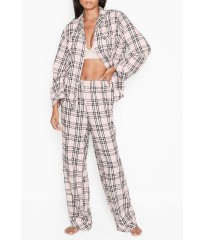 Пижама Victoria’s Secret Flannel Long PJ Set plaid print