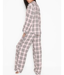 Пижама Victoria’s Secret Flannel Long PJ Set plaid print