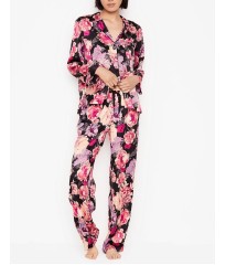 Пижама Victoria’s Secret Satin Long PJ Set Floral print