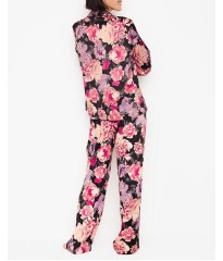 Піжама Victoria's Secret Satin Long PJ Set Floral print