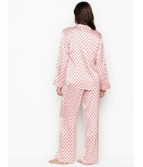 Шелковая пижама Виктория Сикрет Silk Long PJ Set