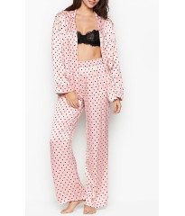 Шелковая пижама Виктория Сикрет Silk Long PJ Set