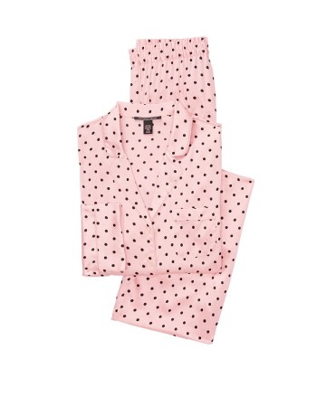 Шелковая пижама Виктория Сикрет Silk Long PJ Set