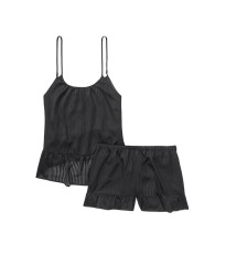 Піжама Victoria's Secret Black Short Cami PJ Set