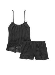 Піжама Victoria's Secret Black Short Cami PJ Set