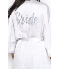 Халат Victoria’s Secret satin white Bride logo VS