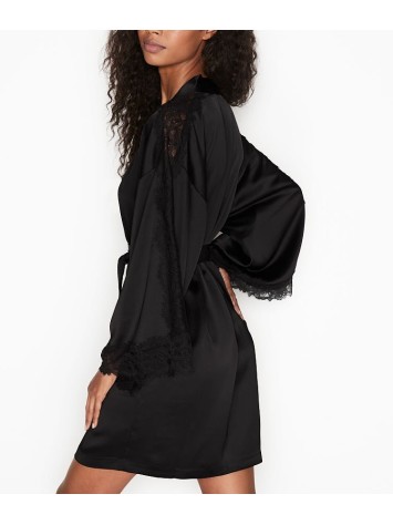 Халат Victoria's Secret Satin Lace Inset Robe