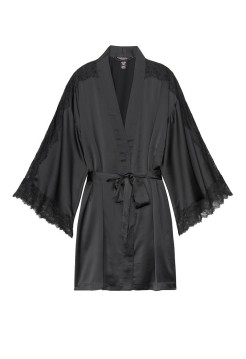 Халат Victoria’s Secret Satin Lace Inset Robe