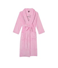 Халат Victoria's Secret Cozy Plush Long Robe Pink Flora