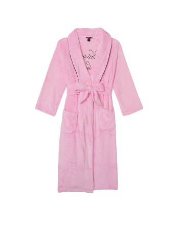 Халат Victoria's Secret Cozy Plush Long Robe Pink Flora