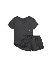 Піжама VS The Satin Oversized T-Shirt &amp; Petal Short PJ Set