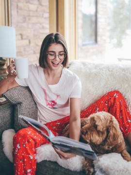 Пижама Victoria’s Secret Cotton Short Tee-jama Flower print
