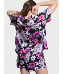Пижама Victoria’s Secret Satin Short PJ Set Floral print