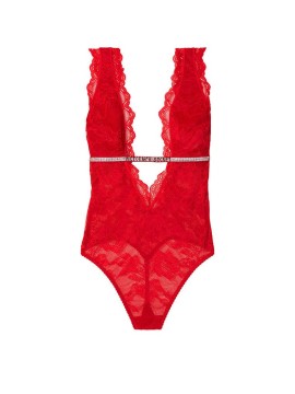 Боді Very Sexy Unlined Deep Scoop Shine Lace Teddy Lipstick